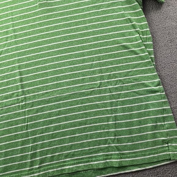 LRG Shirt Adult 2XL XXL Green Striped Henley Short Sleeve Casual Men's - Picture 5 of 14